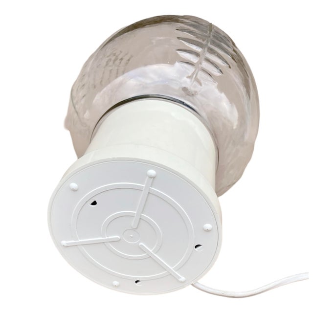 Glass Modernist Bedside Lamp, Massive Belgium, 1970s. For Sale - Image 7 of 12