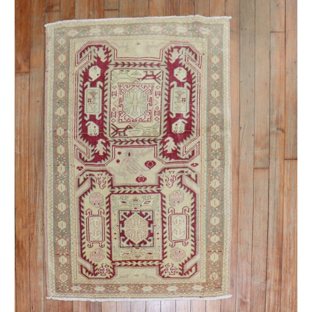 Vintage Zabihi Collection Turkish Anatolian Rugs - A Pair - 2'5" x 3'3" For Sale - Image 12 of 12