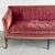 Antique Rose Velvet Hand-Carved Sofa For Sale - Image 4 of 12