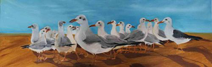 Richa Dave, Mews Seagulls, 2010s, Acrylic
