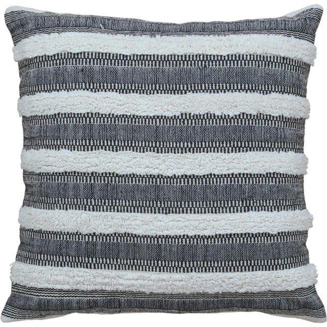 Elevate your home's look with a chic Modern Wool and Cotton Pillow, meticulously handmade with opulent materials, in a 20"...