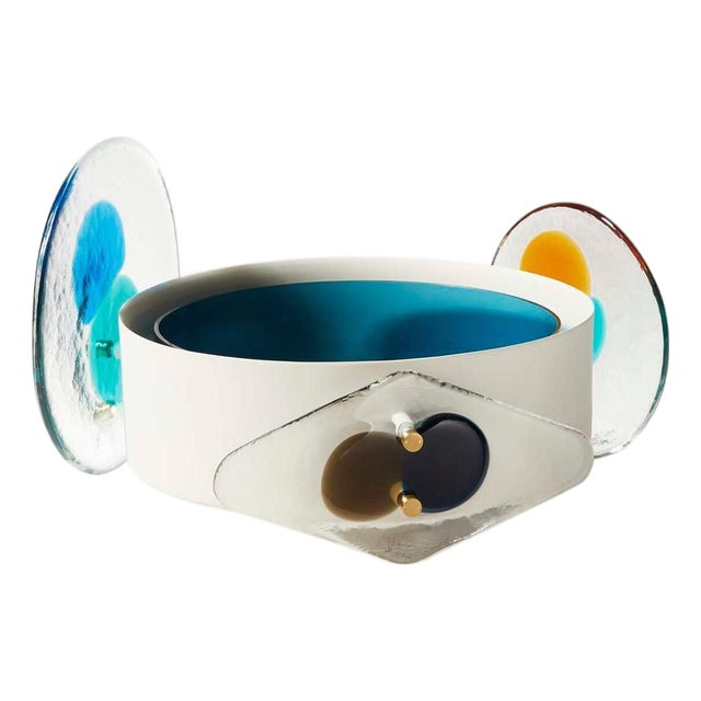 Wood Colourdisc Vase by Bethan Laura for Flowers for Cassina For Sale