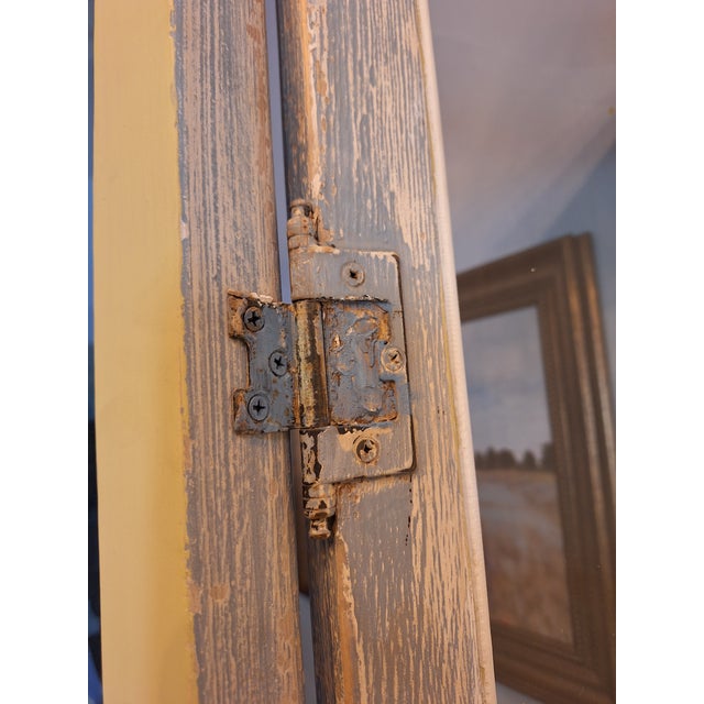 Vintage French Country Carved Pine Curio Cabinet & China Hutch For Sale In Phoenix - Image 6 of 10