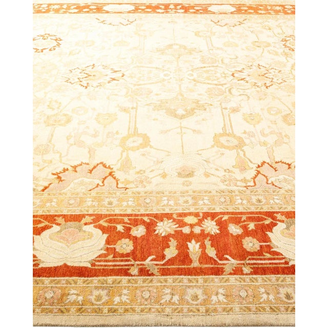 Solo Rugs Mogul, One-of-a-Kind Hand-Knotted Area Rug - Ivory, 8' 2" x 10' 5" For Sale - Image 4 of 8