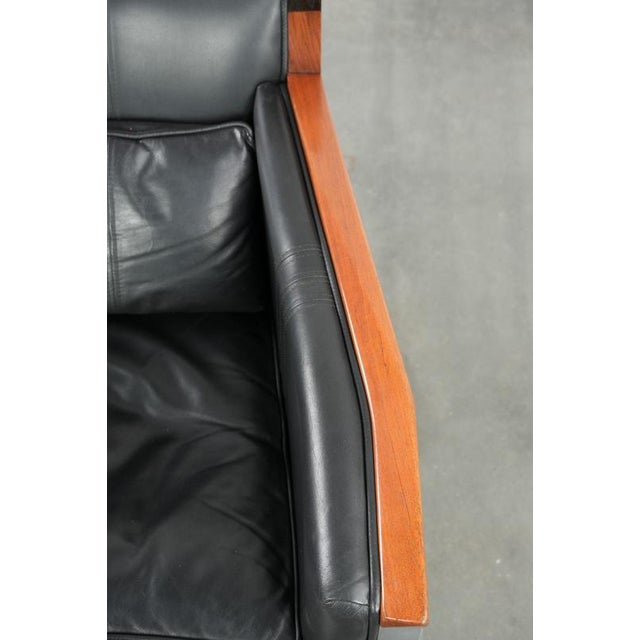 Black Art Deco Decoforma Series Armchair in Black Leather from Schuitema For Sale - Image 8 of 13
