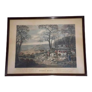 Antique Framed “The Essex Hunt” 1831 Hunting Aquatint Print Dean Wolstenholme For Sale