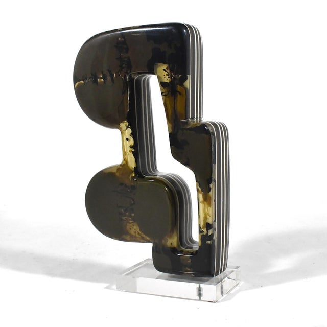 Plastic Salvatore Zagami Abstract Resin Sculpture For Sale - Image 7 of 13