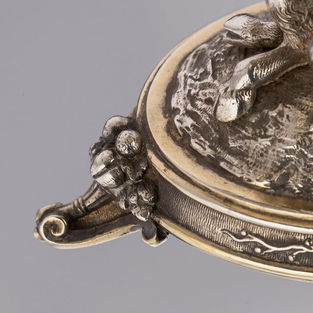 19th Century Victorian Silver & Glass Figural Salts from Elkington, 1896, Set of 2 For Sale - Image 18 of 18