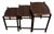 Brazilian Modern Nesting Tray Tables in Rosewood by Jorge Jabour, 1960s For Sale