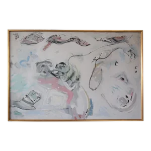 Original 1978 Lee Hoffman Abstract Expressionist Painting, Framed
