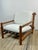 Vintage Lounge Chair in Pine and Ecru Bouclé Fabric, 1970s For Sale - Image 12 of 12