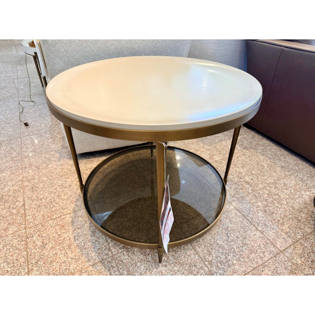 2020s Barbara Barry for Baker Furniture Oberon Round Accent Table For Sale - Image 5 of 5