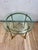 Metal Vintage Neoclassical Brass and Beveled Glass Gueridon Side Table For Sale - Image 7 of 8