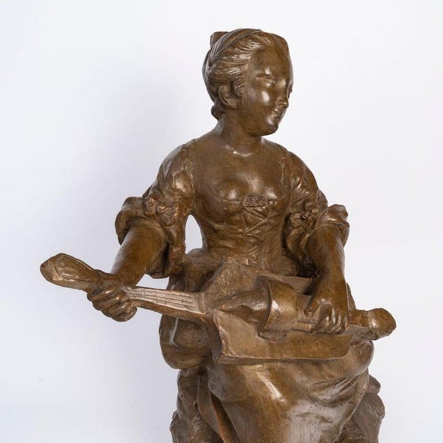 Antique Napoleon III Terracotta Sculpture, 1800s For Sale - Image 9 of 10
