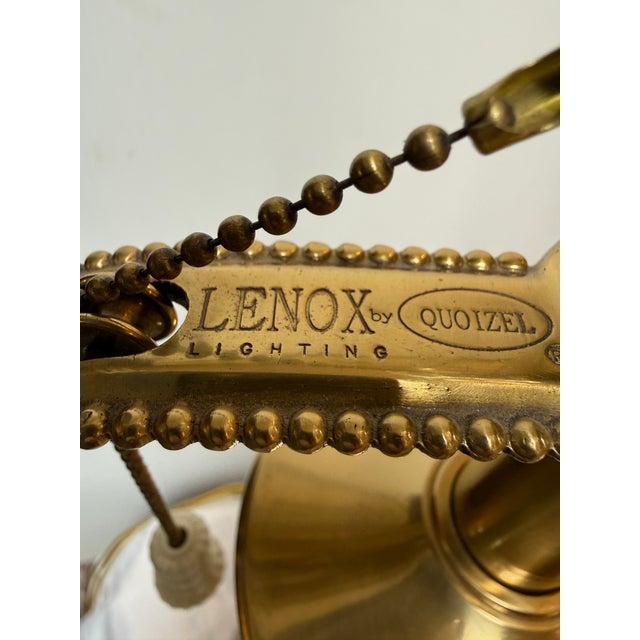 Traditional Vintage Quoizel for Lenox Empire Table Lamps, Pair For Sale - Image 3 of 12