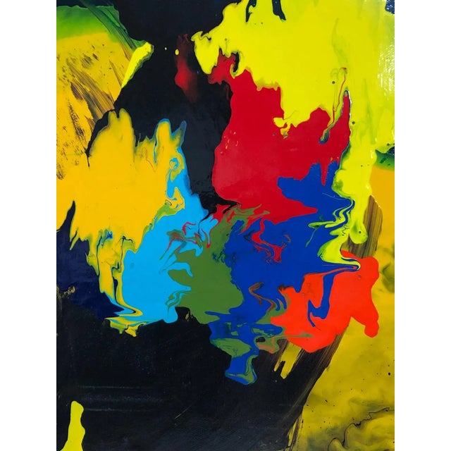 Textile 1970s Abstract Modern Painting For Sale - Image 7 of 13