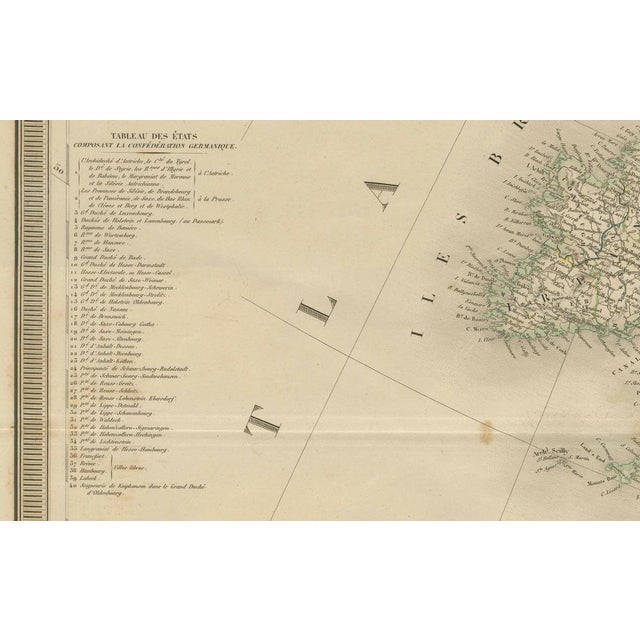 Maps of Europe by Andriveau-Goujon, 1849, Set of 2 For Sale - Image 3 of 10