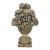 Vintage Classical Cast Stone Fruit & Floral Urn Finial / Garden Basket Sculpture For Sale