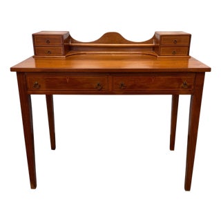 Vintage Federal Style Mahogany Vanity / Writing Desk For Sale