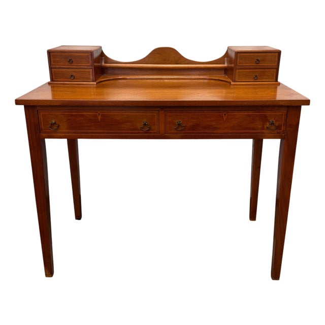 Vintage Federal Style Mahogany Vanity / Writing Desk For Sale