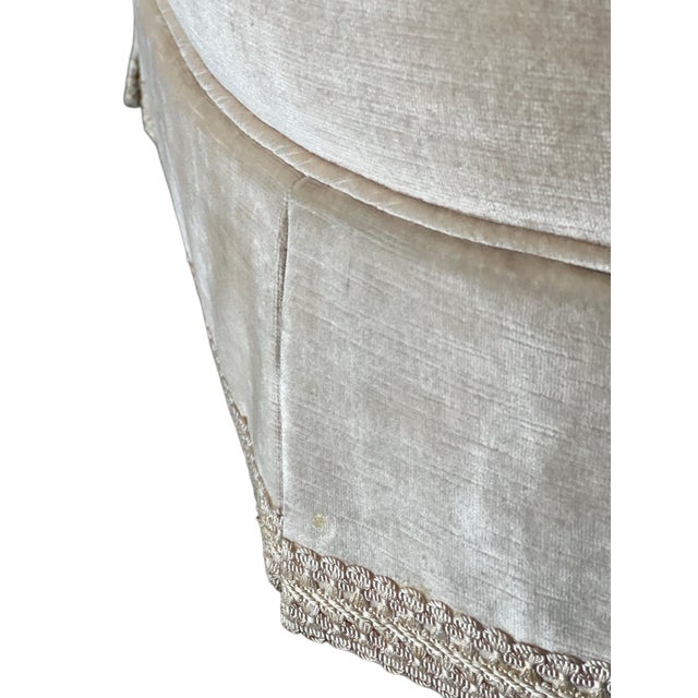 Baker Furniture Company 1990s Pair Hollywood Regency Baker Furniture Company Slipper Chairs For Sale - Image 4 of 18