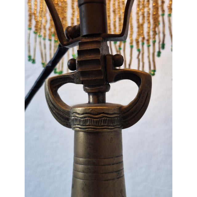 1920s Antique Art Nouveau Bronze Table Lamp, 1920s For Sale - Image 5 of 17
