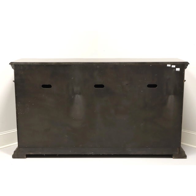 Monumental Transitional Style Carved Mahogany Buffet Credenza For Sale - Image 4 of 13