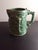 This is a RARE EXQUISITE Bordallo Piniero Made in Portugal Majolica Ceramic Green Pitcher. Can be used as a Vase decor...