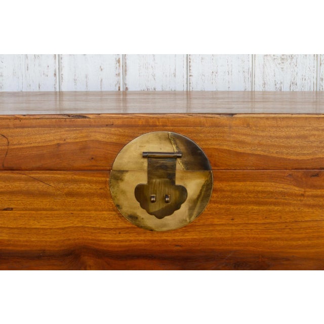 Campaign Style Asian Cedar Chest For Sale - Image 4 of 10