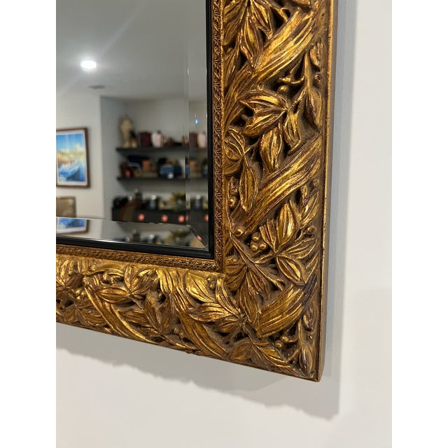 Pair of Custom Made Gold Mirrors — Can Be Sold as a Pair or Separately For Sale - Image 11 of 13