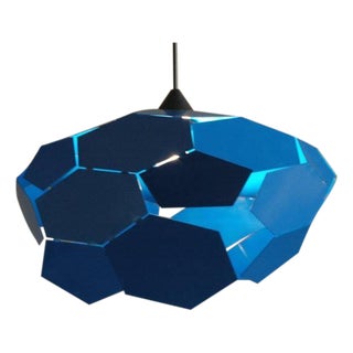 Blue Thunderball Pendant Light For Sale