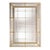 Hand-Engraved Venetian Mirror With Amber Murano Glass For Sale