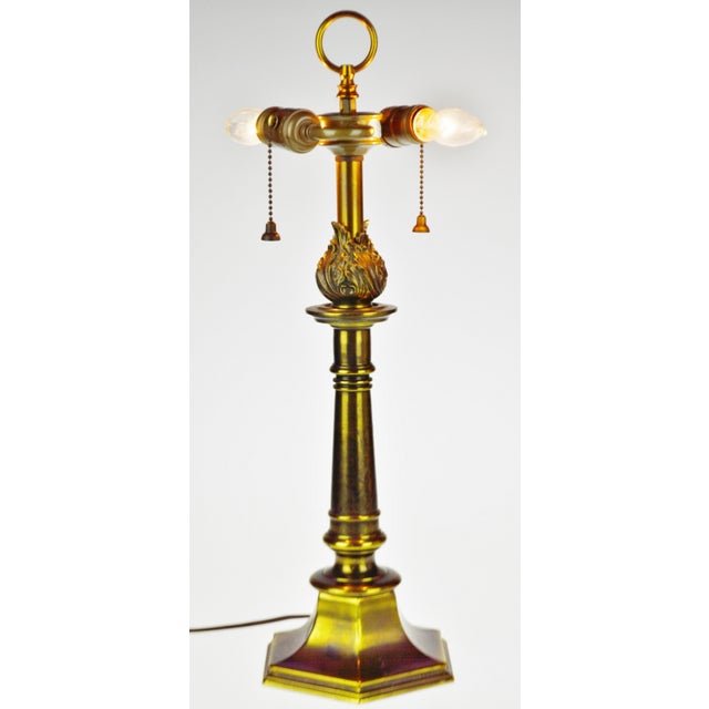 Vintage Brass Double Socket Stiffel Table Lamp Chairish