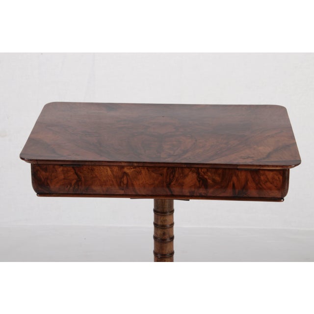 Antique Sewing Table in Walnut, 1830 For Sale - Image 14 of 18