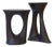 Pair of Kreten Side Tables, Painted Black, by Souda, Modern, Organic, Concrete End Tables For Sale