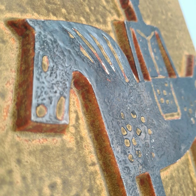 Ceramic Ceramic Wall Relief by Börje Skohg for Gustavsberg, Sweden, 1960s For Sale - Image 7 of 9