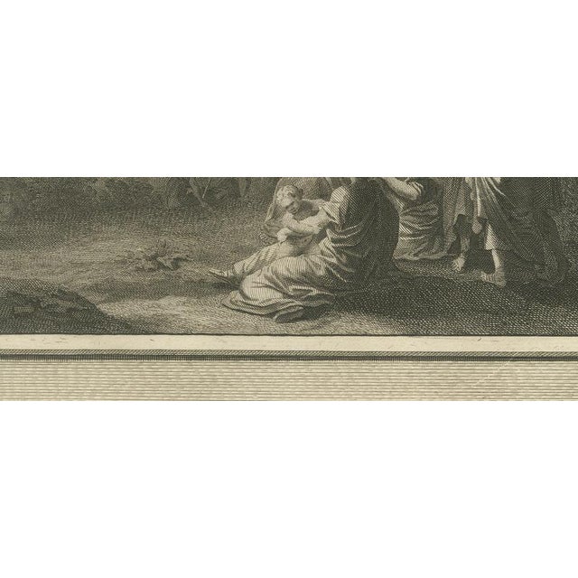 18th Century Pieter Mortier, Heliodorus Scourged and Armies in the Sky Over Jerusalem, 1700, Engraving For Sale - Image 5 of 12