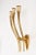 Gio Ponti Italian Golden Brass Applique with Three-Lights by Gio Ponti, 1950s For Sale - Image 4 of 6