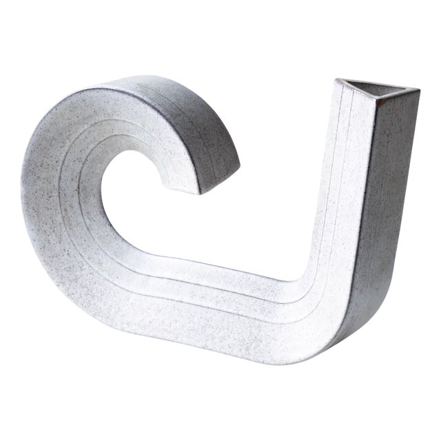 Cornovaso Ceramic Vase by Alessio Tasca, 1970s For Sale