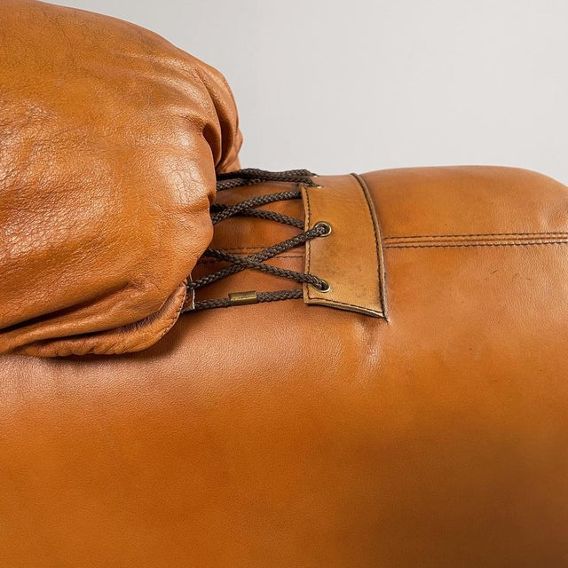 Italian Modern Brown Leather Armchairs, 1970s, Set of 2 For Sale - Image 13 of 18