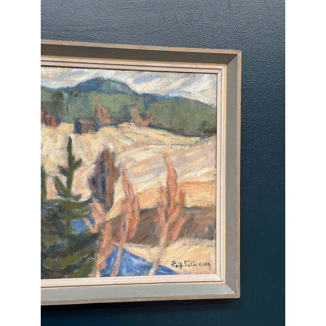 Mid 20th Century Rolf Eriksson, Landscape, 1950s, Oil on Canvas, Framed For Sale - Image 5 of 18