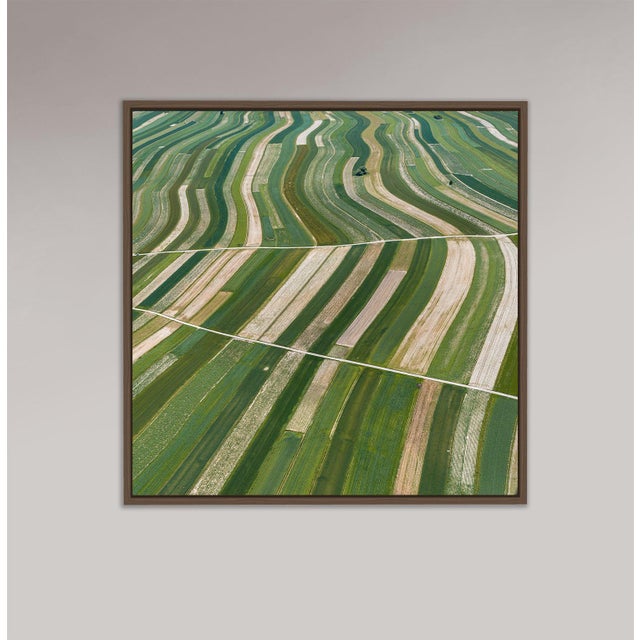 "Stripes_of_Suloszowa_007" Contemporary Aerial View Limited Edition Photograph by Bernhard Lang For Sale - Image 6 of 9
