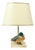 Duck Lamp in Brass, Resin and Travertine by Malevolti by Artiflex, 1970s For Sale