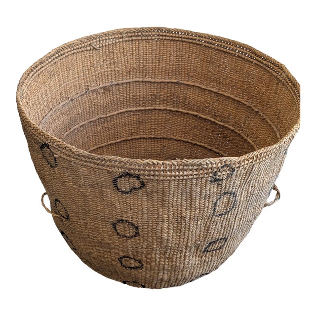 Vintage Yanomami Rainforest Tribe Gathering Basket For Sale