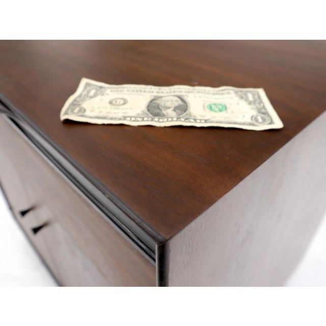 Wood John Stuart Walnut One Drawer Two Doors Compartment End Table Nightstand For Sale - Image 7 of 13