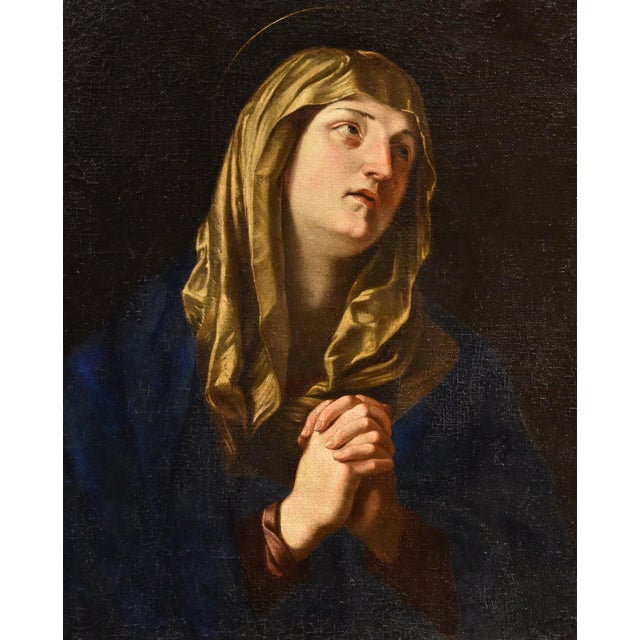After Guido Reni, Mater Dolorosa Reni, 1650, Oil on Canvas For Sale - Image 12 of 15