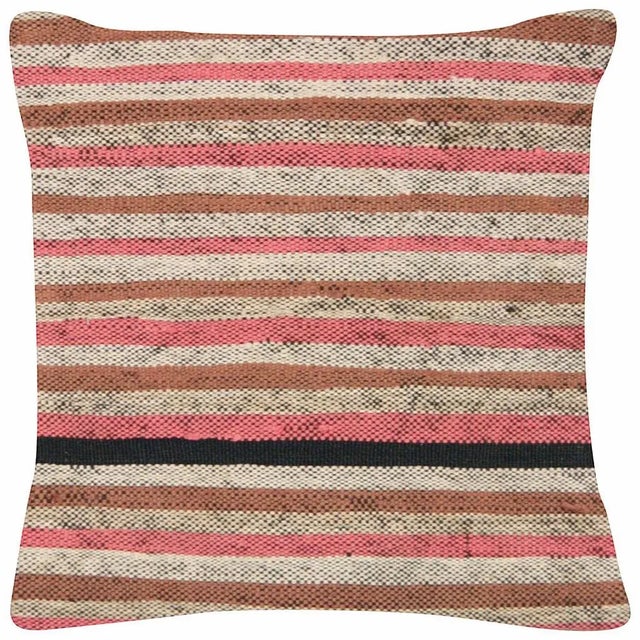 Art Deco 1960s Turkish Hemp Pillow For Sale - Image 3 of 3