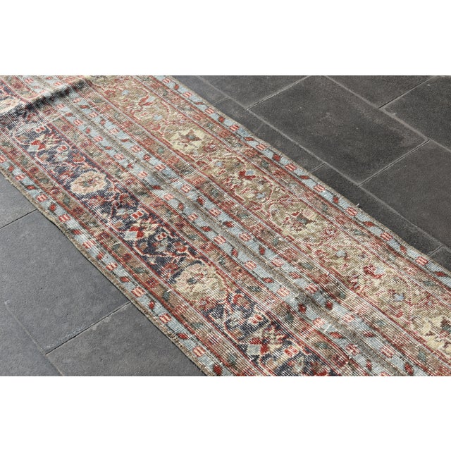 Floral Rug Turkish Handmade Rug Turkish Vintage Runner Rug