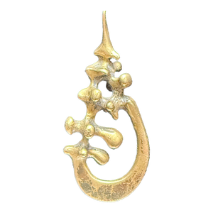 1970s Biomorphic Brass Pendant Brutalist Style Jack Boyd
