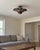 Metal Art Deco Brass Semi Flush Mount Ceiling Light, Handmade Wavy Petal Design, 4 Bulbs For Sale - Image 7 of 9